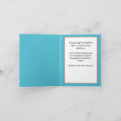 Aangepaste tekst Dinking Snowman Feestdagen Kaart (Binnen)