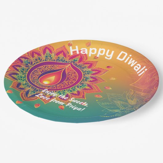Aangepaste tekst, Diwali Delight Bord (Gekanteld)