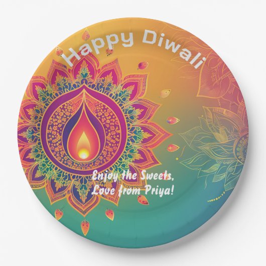 Aangepaste tekst, Diwali Delight Bord (Voorkant)