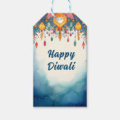 Aangepaste tekst, Diwali Feestelijk & Helder Cadeaulabel (Voorkant)