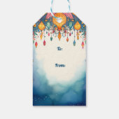 Aangepaste tekst, Diwali Feestelijk & Helder Cadeaulabel (Achterkant)