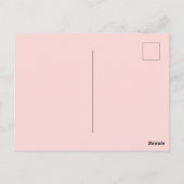 Aangepaste tekst Dreamweaver Sky  Roze doezelaar B Briefkaart (Achterkant)
