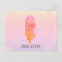 Aangepaste tekst Dreamweaver Sky  Roze doezelaar B Briefkaart