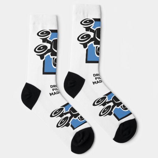 Aangepaste tekst drone sokken (Rechts)