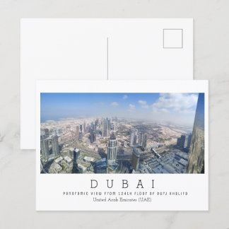 Aangepaste tekst, Dubai, Briefkaart Verenigde Arab