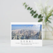 Aangepaste tekst, Dubai, Briefkaart Verenigde Arab (Staand voorkant)