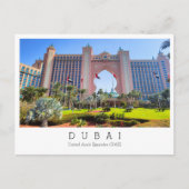 Aangepaste tekst, Dubai, Briefkaart Verenigde Arab (Voorkant)