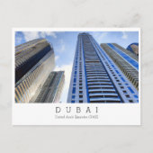 Aangepaste tekst, Dubai, Briefkaart Verenigde Arab (Voorkant)