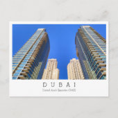 Aangepaste tekst, Dubai, Briefkaart Verenigde Arab (Voorkant)