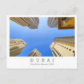 Aangepaste tekst, Dubai, Briefkaart Verenigde Arab (Voorkant)