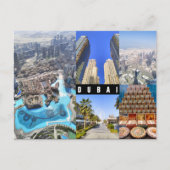 Aangepaste tekst, Dubai, Briefkaart Verenigde Arab (Voorkant)