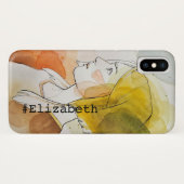 Aangepaste tekst en aangepaste afbeelding-driekleu Case-Mate iPhone case (Achterkant (horizontaal))