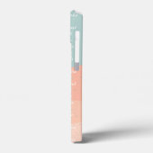 Aangepaste tekst en afbeelding zomerkleuren blauwe Case-Mate iPhone case (Achterkant / Links)