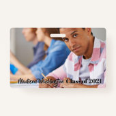 Aangepaste tekst en foto badge (Voorkant)