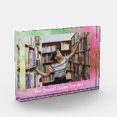 Aangepaste tekst- en fotokleurexplosie fotoblokken (Links)