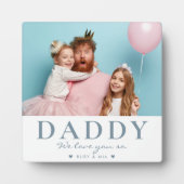 Aangepaste tekst en foto's voor moderne Vaderdag Fotoplaat (Voorkant)