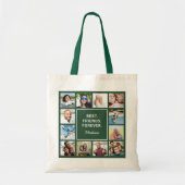 Aangepaste tekst en je foto's tote bag (Voorkant)