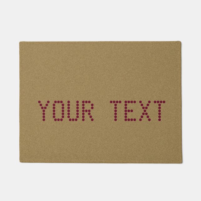 Aangepaste tekst en kleur deurmat (Voorkant)