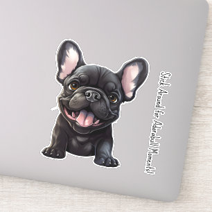 Aangepaste tekst en kleur, 🐶Frenchie puppy Sticker