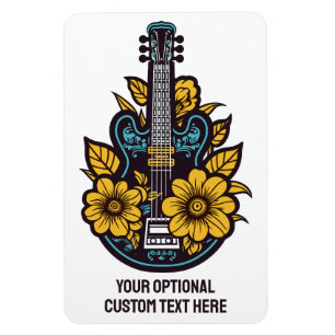 Aangepaste tekst en kleur ukelele magneet