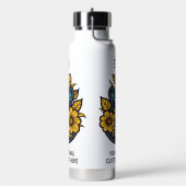 Aangepaste tekst en kleur ukelele waterfles (Links)