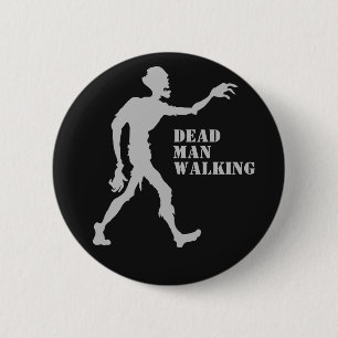 Aangepaste tekst en kleur Zombie-knop Ronde Button 5,7 Cm