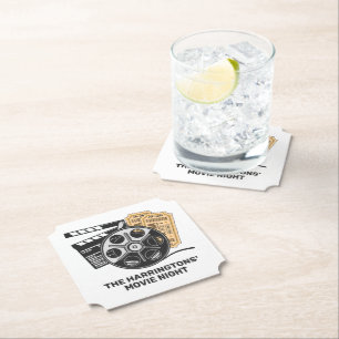 Aangepaste tekst en kleurenfilm kartonnen onderzetters