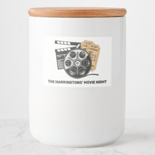 Aangepaste tekst en kleurenfilm voedselcontainer etiket