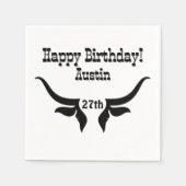 Aangepaste tekst en leeftijd Bull Horns Westerne v Servet (Voorkant)