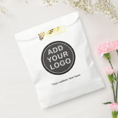 Aangepaste tekst en logo, foto of afbeelding bedankzakje (Gezegeld)