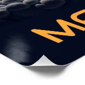 Aangepaste tekst Fantasy Space Kind Perfect Poster (Hoek)