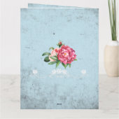 Aangepaste tekst Félicitations mon amour Rustique Kaart (Achterkant)