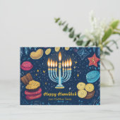 Aangepaste tekst Festival of Lights: Feestdagenkaart (Staand voorkant)