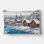 Aangepaste tekst Finland Winter Illustratie Etui (Achterkant)