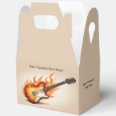 Aangepaste tekst Flaming Guitar Bedankdoosjes (Open)