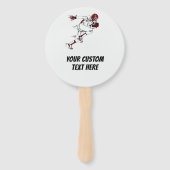Aangepaste Tekst Football Speler hand fans Handwaaier (Achterkant)