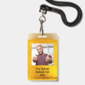 Aangepaste tekst & foto BEER badges (Achterkant met lanyard)