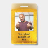 Aangepaste tekst & foto BIER badges (Achterkant)