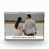 Aangepaste tekst foto blok cadeau voor vrouw en ma (Voorkant)