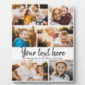 Aangepaste tekst Foto Collage Moderne Family Keeps Fotoplaat (Voorkant)