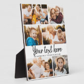 Aangepaste tekst Foto Collage Moderne Family Keeps Fotoplaat (Zijkant)