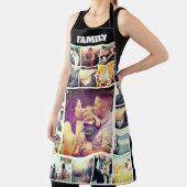 Aangepaste tekst fotocollage All-Over Afdrukken Schort (Insitu)