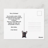 Aangepaste tekst 🐶Frenchie puppy Verjaardag Briefkaart (Achterkant)