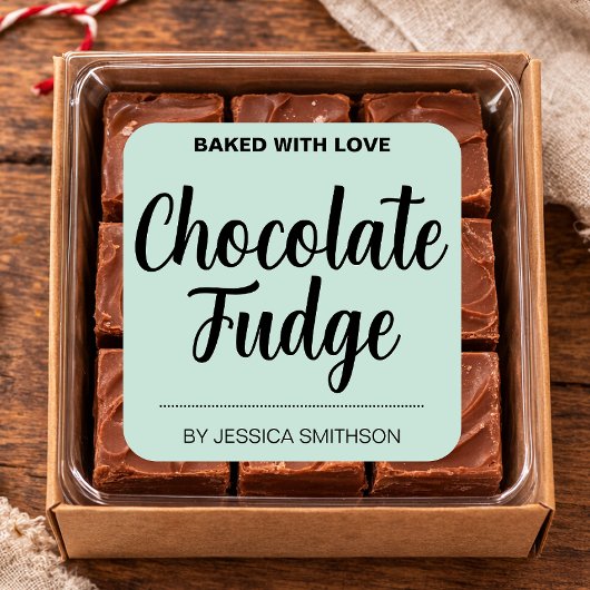 Aangepaste tekst Fudge Thuisgemaakte label CK013bf