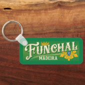Aangepaste tekst Funchal Madeira Sleutelhanger (Achterkant)