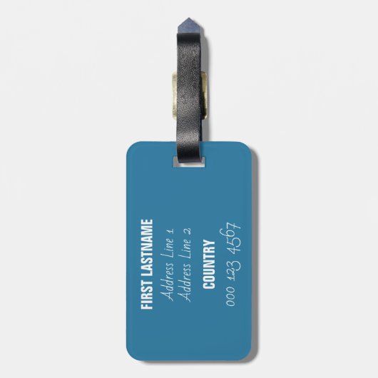 Aangepaste tekst Funny Dog bagagelabel (Achterkant verticaal)