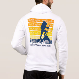 Aangepaste tekst Ga wandelen Hoodie
