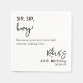 Aangepaste tekst gebaseerd op Funny 40th 50th 60th Servet (Voorkant)