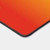 Aangepaste tekst Geel naar rood verloop Bureaumat (Hoek)