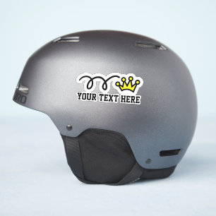 Aangepaste tekst gepersonaliseerde crown logo viny sticker